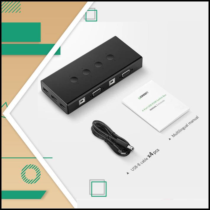 Ugreen 4-Port Usb Kvm Switch Box