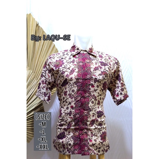 Atasan Baju Kemeja Motif Batik Pria Modern Outfit Pesta Kondangan Terbaru Laki Laki By Laquse_kebaya2