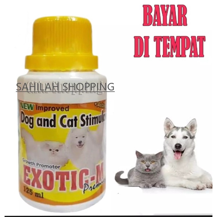 VITAMIN GEMUK  PENAMBAH NAFSU MAKAN KUCING PENGGEMUK ANJING  EXOTIC M 125