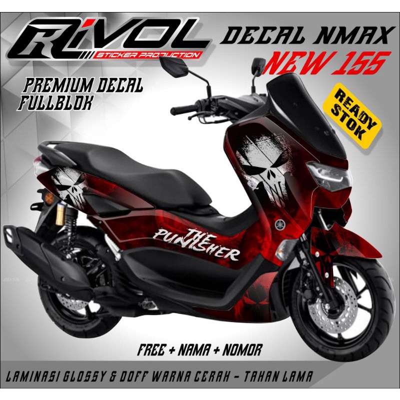 stiker decal variasi untuk motor yamaha nmax new 2021 full body striping stiker decal nmax 2021