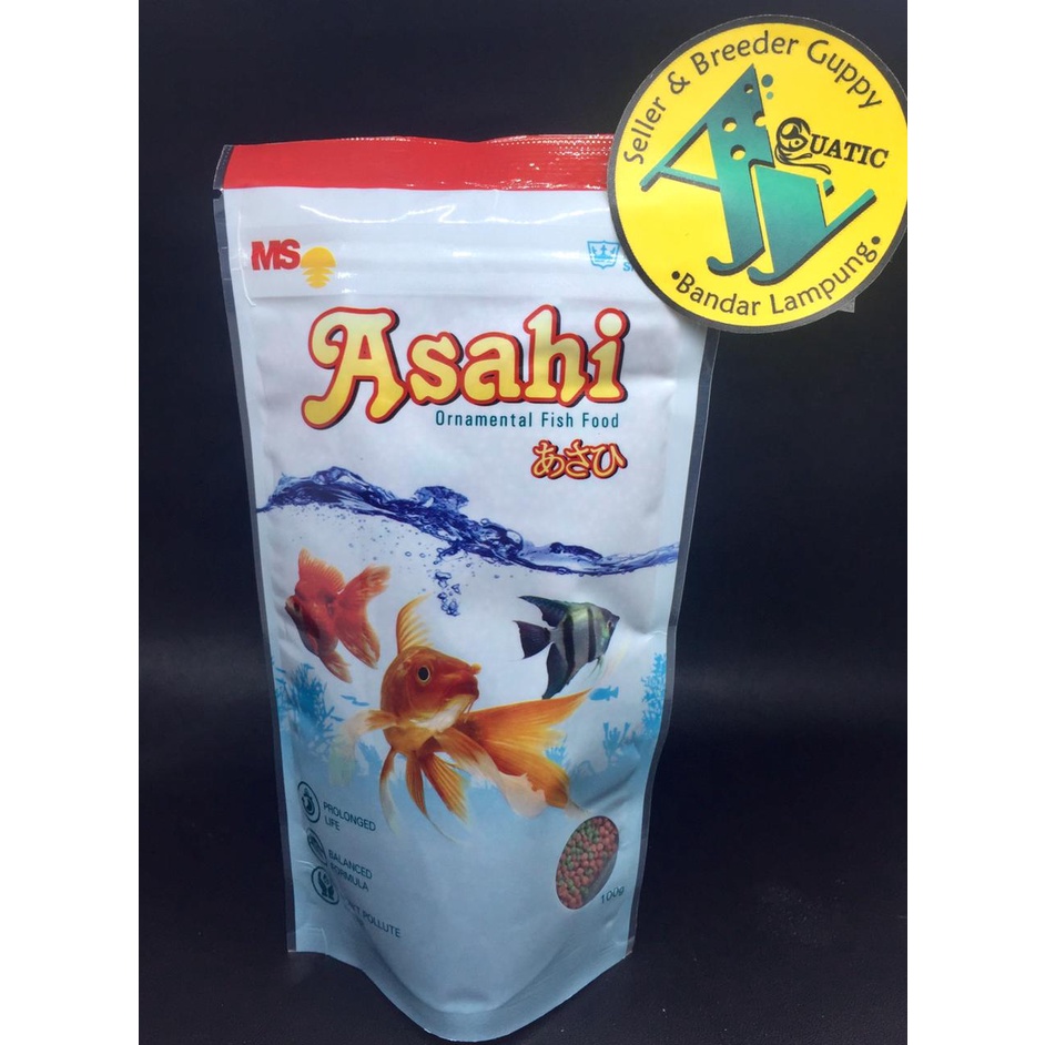 PELET ASAHI 100gr 100 gr makanan pakan pelet ikan koki hias floating type