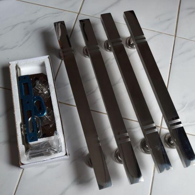Handle Pintu Rumah Minimalis 45cm 1paket Hemat