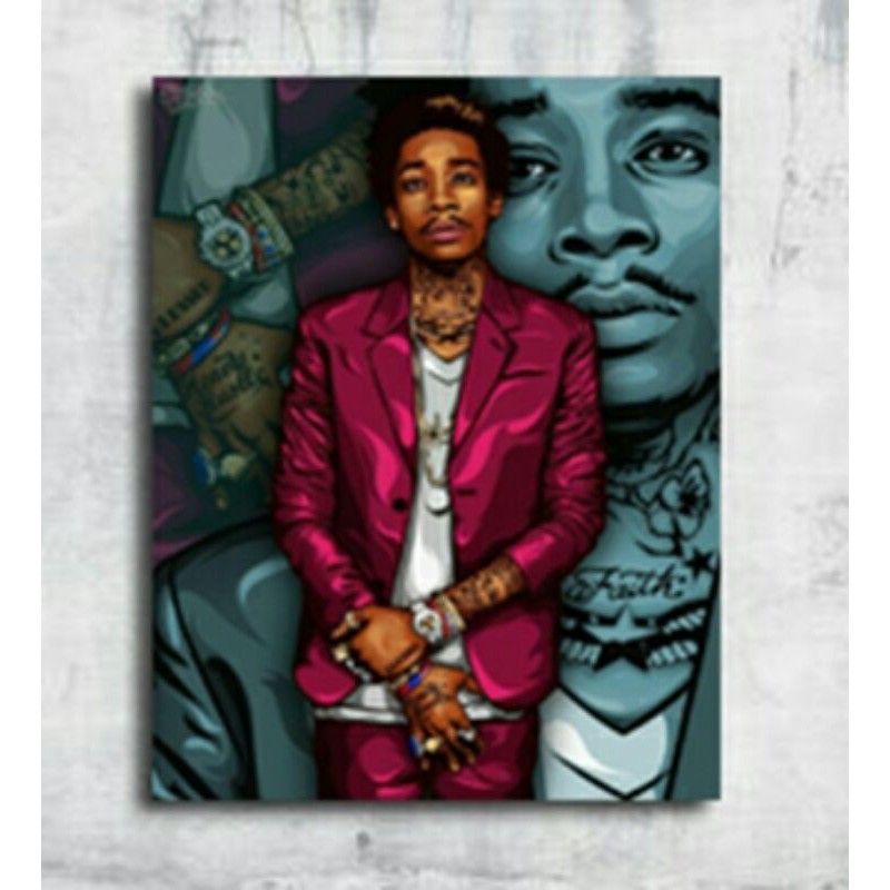 Poster Hiasan Dinding Wiz Khalifa