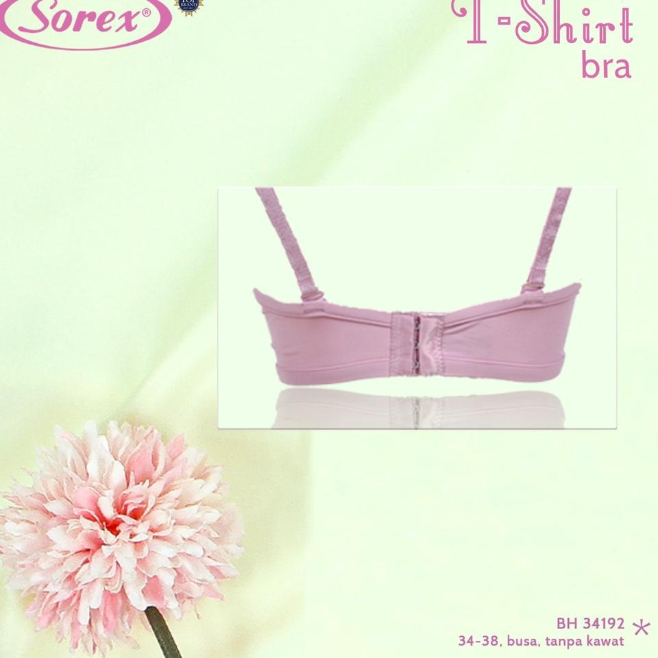 Sangat Nyaman.. Sorex T-shirt Bra Polos Busa Tanpa Kawat Kait 3 Setara Cup B BH Harian 34192