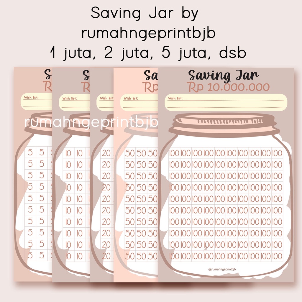 

SAVING JAR A6 MENABUNG ASIK SAVING CHALLENGE