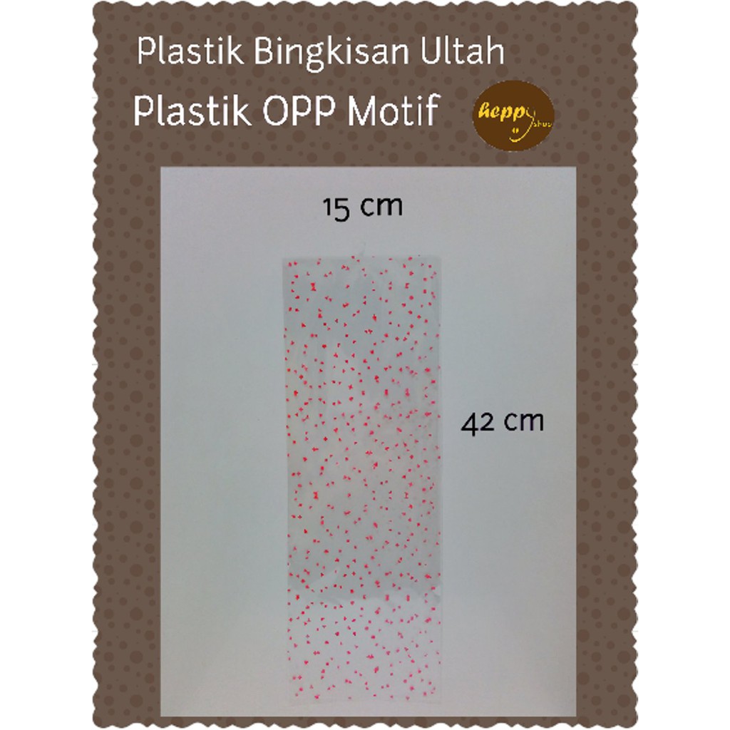 

Ready Stok Plastik OPP Motif 15 x 42 Plastik Bingkisan Ultah terbatas