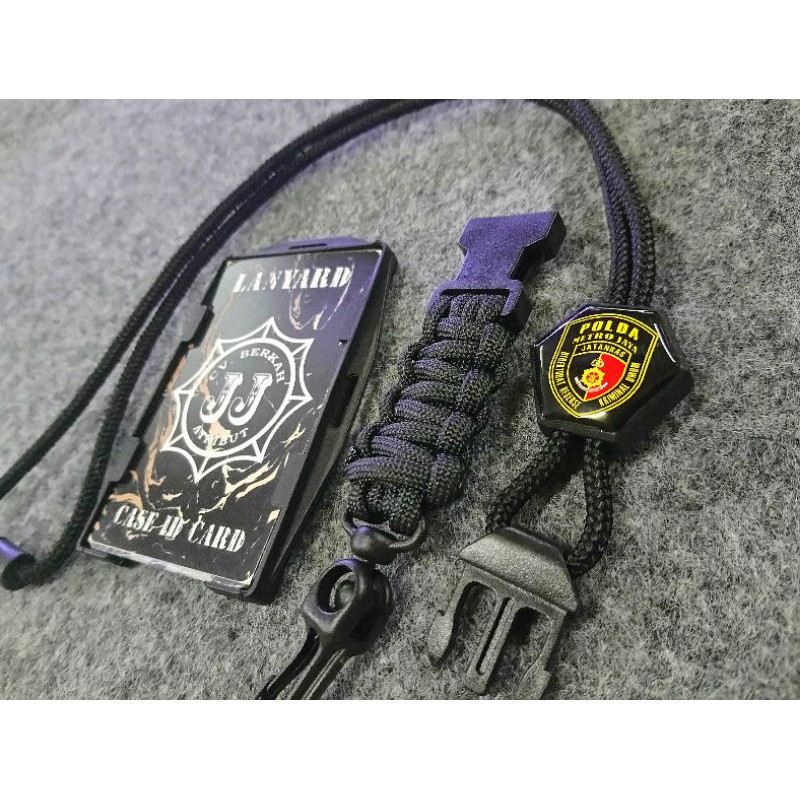 

lanyard tactical id case logo jatanras polda metro jaya. reskrimum