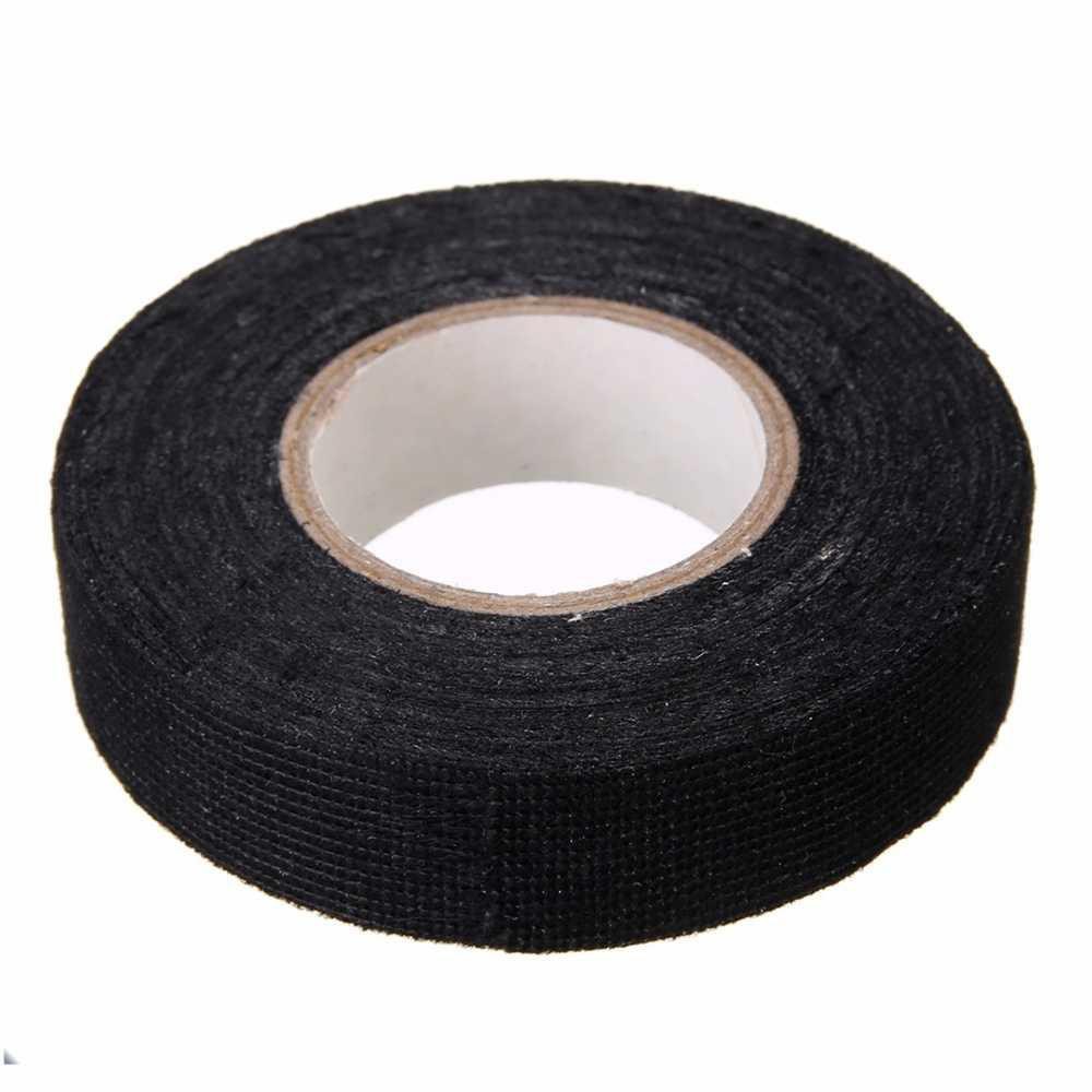 Grab Medan Lakban Kabel Listrik Adhesive Cloth Wiring Tape 19mm BI02980 Mayitr AG Hitam