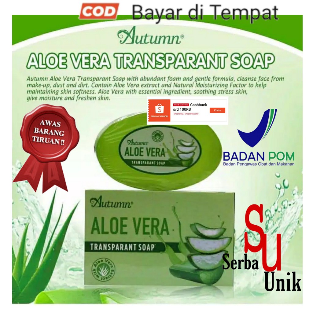 Autumn Aloe Vera Transparant Soap