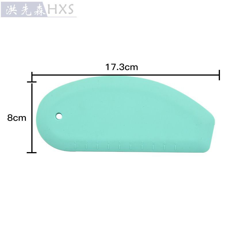 Silicone oval Dough cutter and scraper multi fungsi