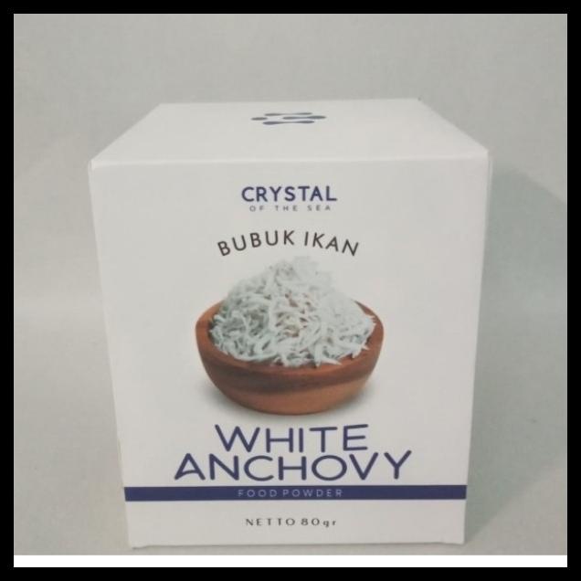 

[READY STOCK] CRYSTAL WHITE ANCHOVY 80GR POWDER BUBUK IKAN TERI CALCIUM BOX