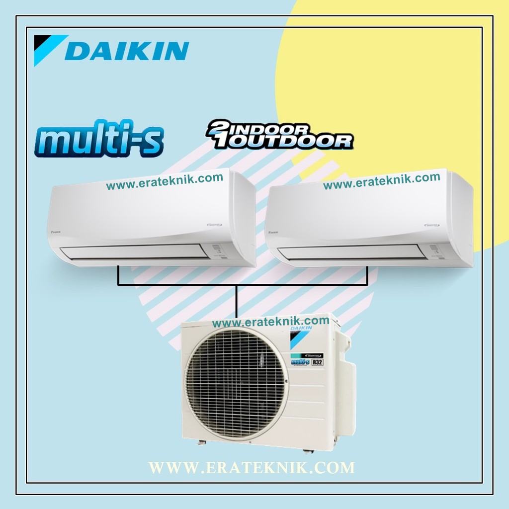 Jual AC SPLIT WALL MULTI S 1/2PK+1/2PK DAIKIN INVERTER Indonesia|Shopee ...