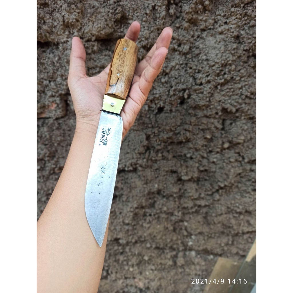 Pisau Dapur 25cm Baja Fulltang Murah Herder Cap Garpu Lokal