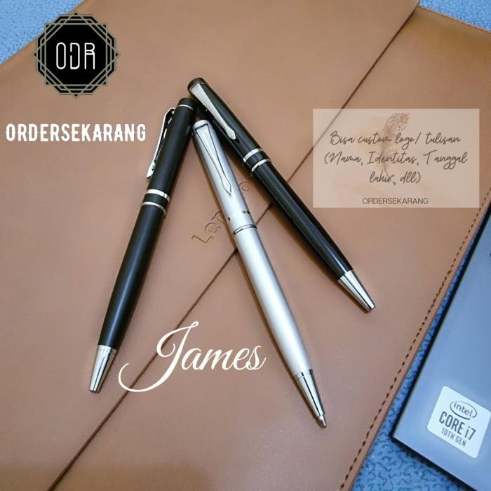 BALLPOINT PULPEN PENA JAMES CUSTOM GRAFIR LASER LOGO NAMA SOUVENIR