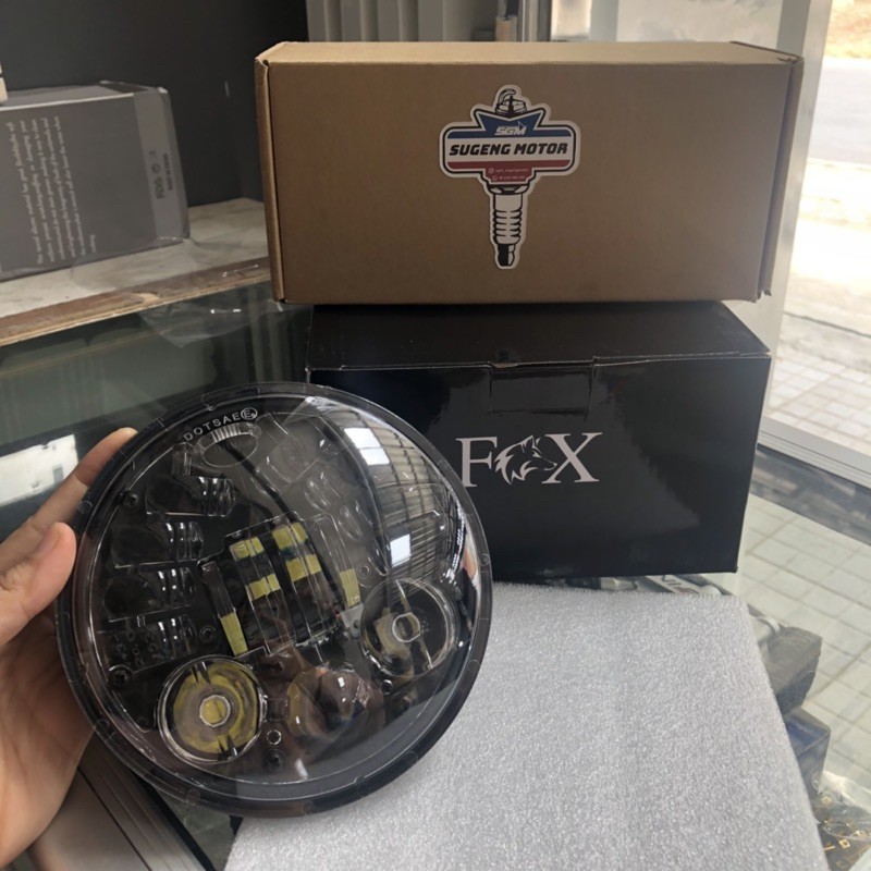 

daymaker 5.75 inch 16 led dus hitam fox
