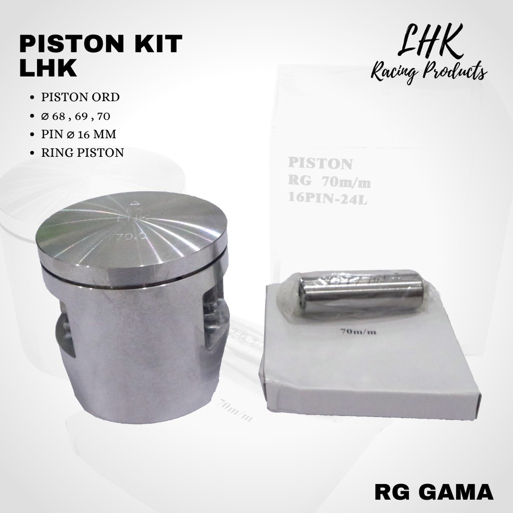 Seher Piston LHK Rg gama 68 69 70 pin 16 (Ninja 150 Struk)
