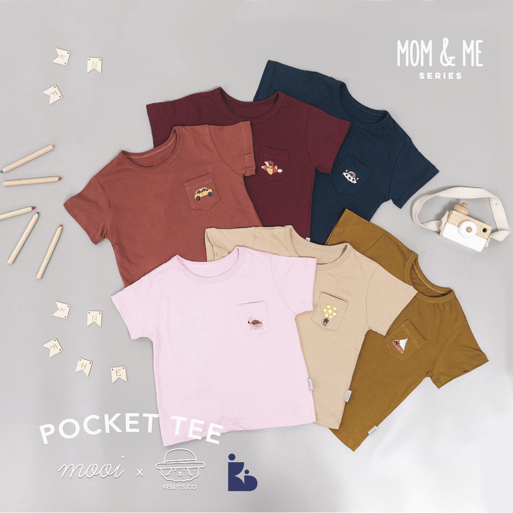 Mooi Pocket Tee X Kelly's Co | Baju Anak | Kaos Anak