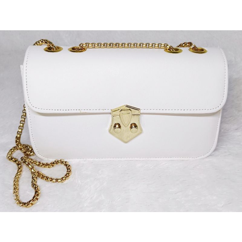 Tas Selempang Wanita Single Lave Warna Putih