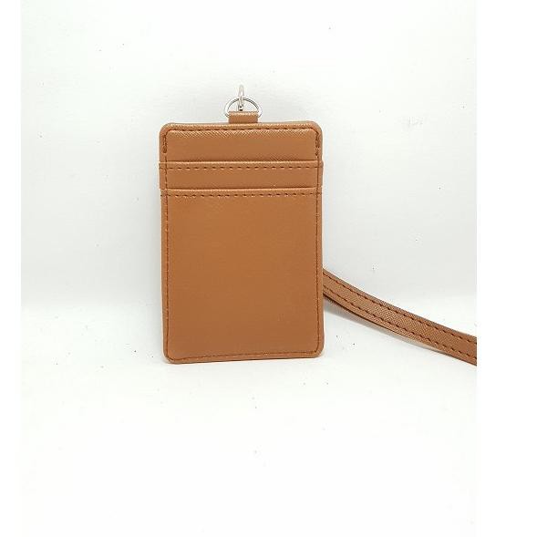 

Sale kj Name Tag ID Card Holder Kulit Lanyard Berkualitas PU Leather Lanyard NameTag ID Card Holder