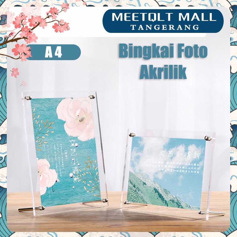 ★A4★ Tampilan Sertifikat Akrilik/Bingkai Foto Akrilik/Sign Holder Akrilik/Stand Layar Akrilik