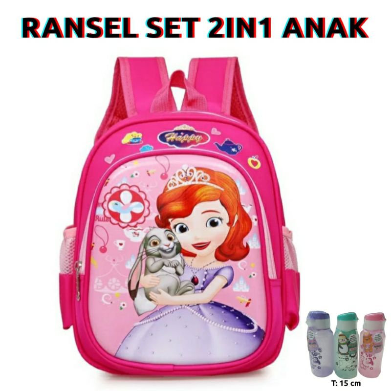 dem_sare / DS1126 tas ransel sekolah anak perempuan karakter Tas Ransel Anak sekolah TK SD Karakter Bag Backpack Mini Motif Cartoon