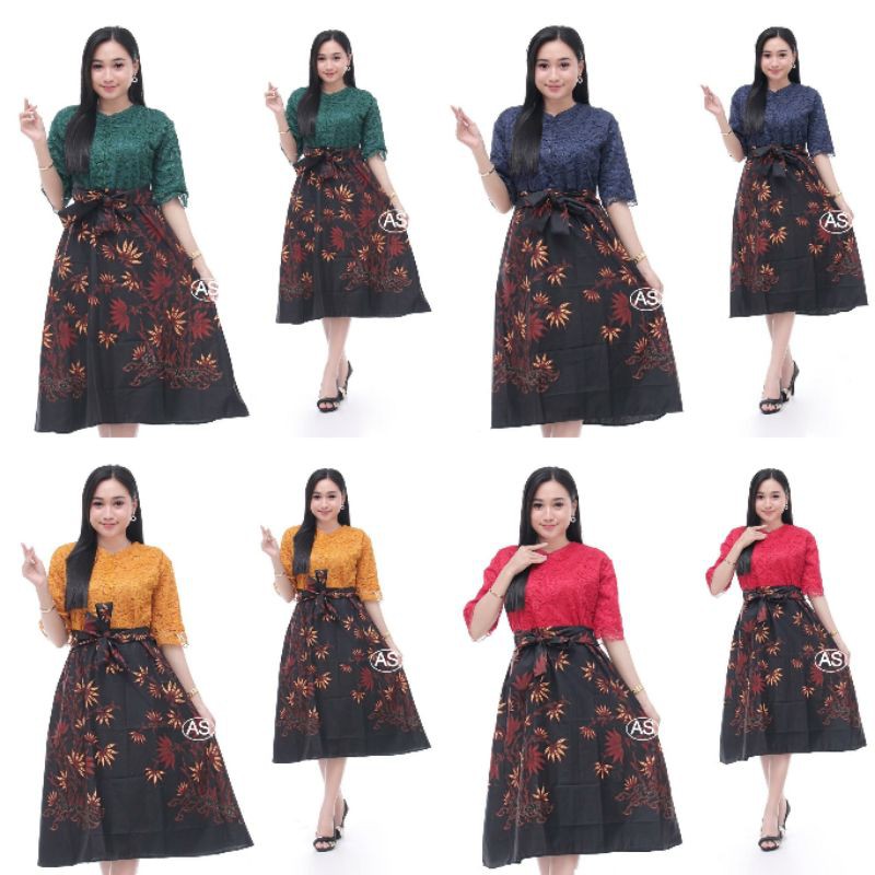 DRESS BRUKAT KOMBINASI KATUN UJ ORI BISA COUPLE