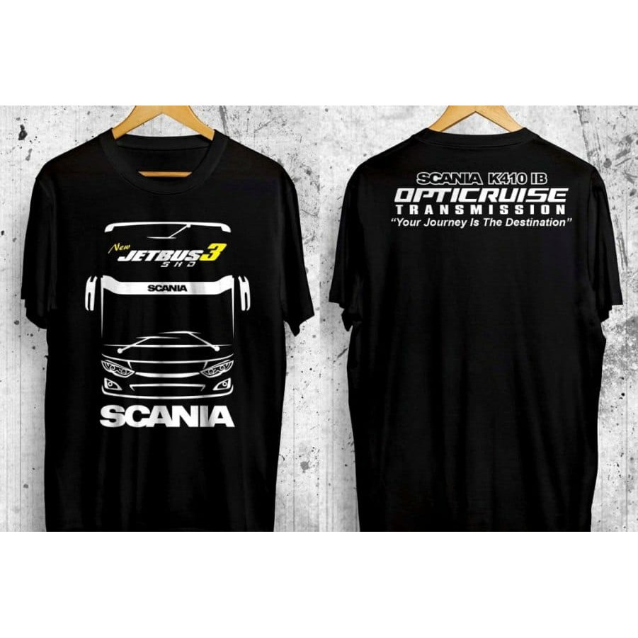 KAOS SCANIA LOGO EAGLE BIS MANIA BUS LOVER SABLON PUTIH 833 Shopee