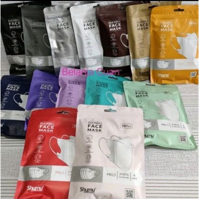 MASKER DUCKBILL SHUMU / MASKER 4PLY / MASKER 4 LAPISAN