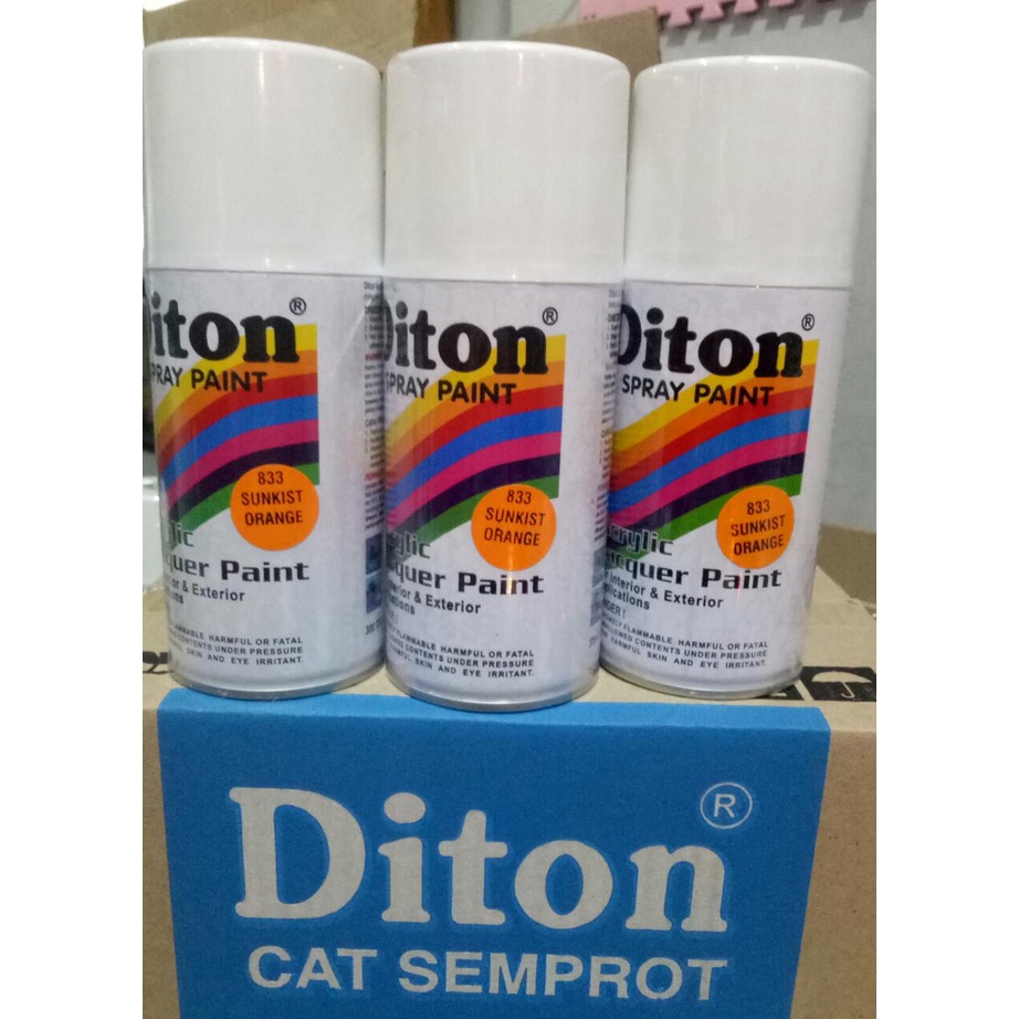 cat semprot pilok pilox diton sunkist orange 833 300CC orange jeruk oren 300cc