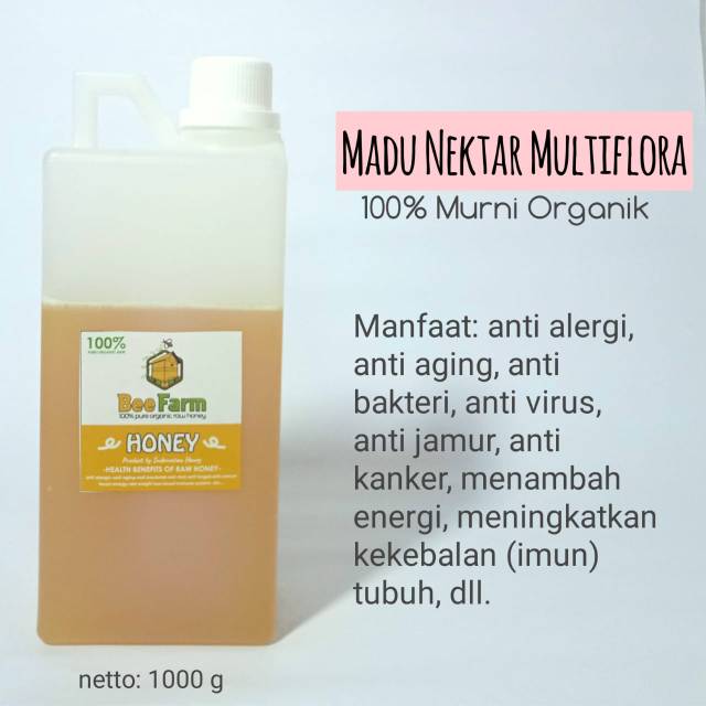 

Madu Murni Multiflora Bee Farm 1 Kg