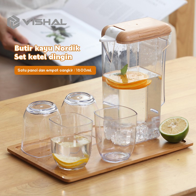 VISHAL TEKO GELAS 5IN1 Teko Air/Pitcher Infused Yeppo Pitcher Anabelle Water Water Jug Infuse