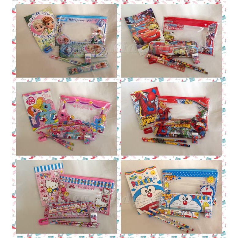 Paket Alat Tulis - Paket Puzzle Anak - Paket Ujian Paket Alat Tulis Dan Buku Dengan Tempat Pensil