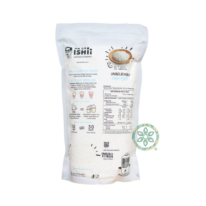 

540ffipp Shirataki Konnyaku Rice - 1 Kg / Beras Konnyaku 244Q4012