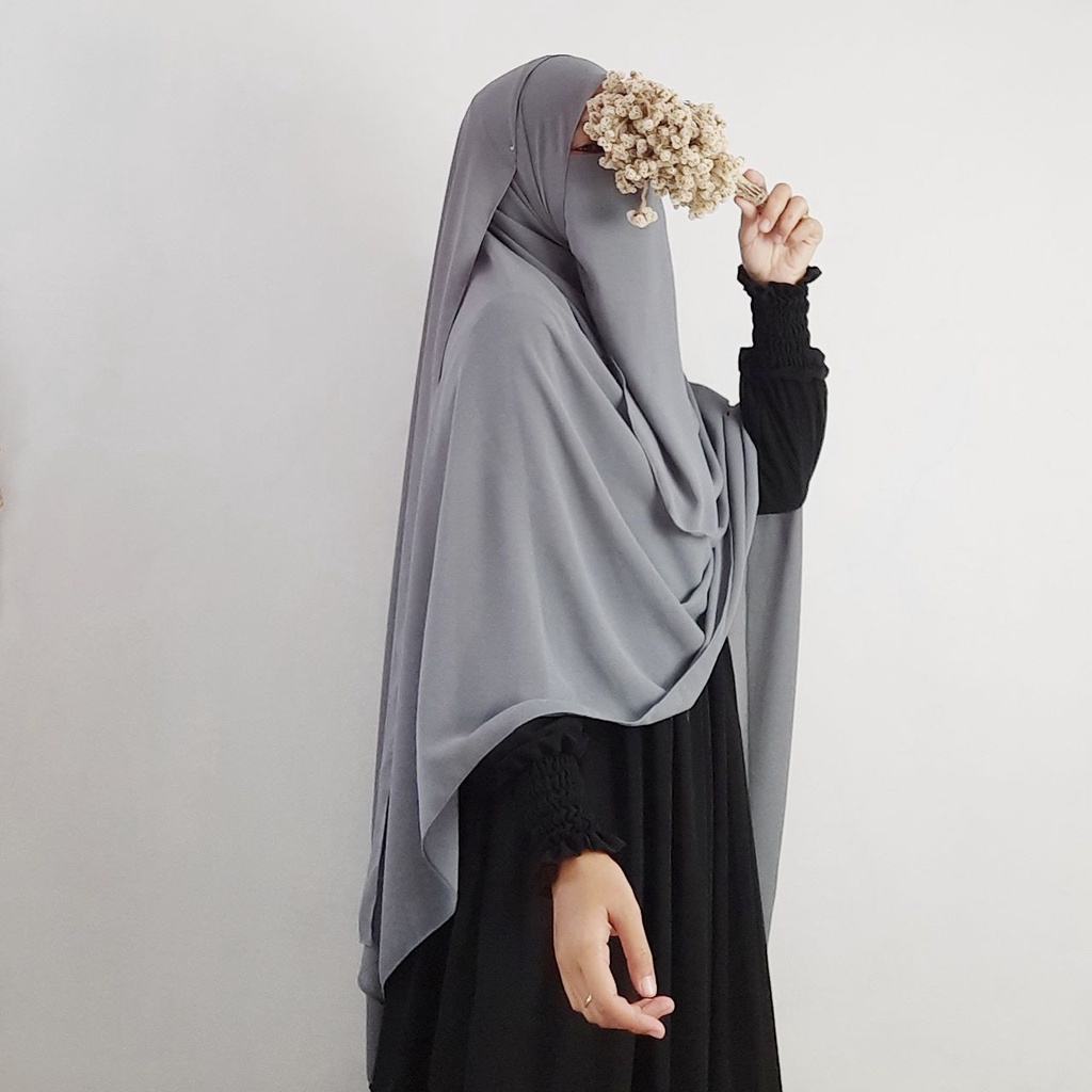 (PART 1)PASHMINA 200x75 SET CADAR/PASHMINA CERUTI SYARI/PASHMINA JUMBO-Darkgrey