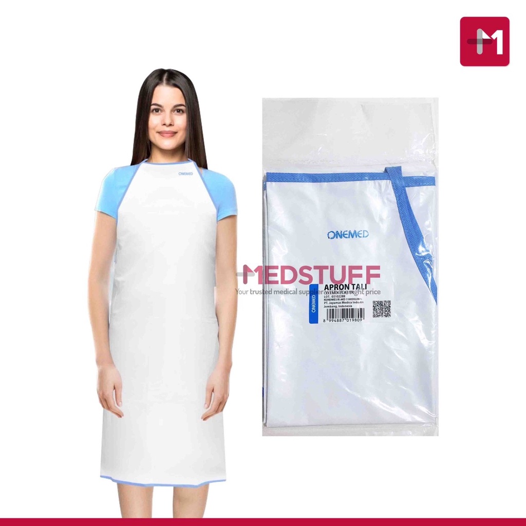 Apron Tali Celemek Onemed Apron Medis Bidan Apron Celemek Plastik
