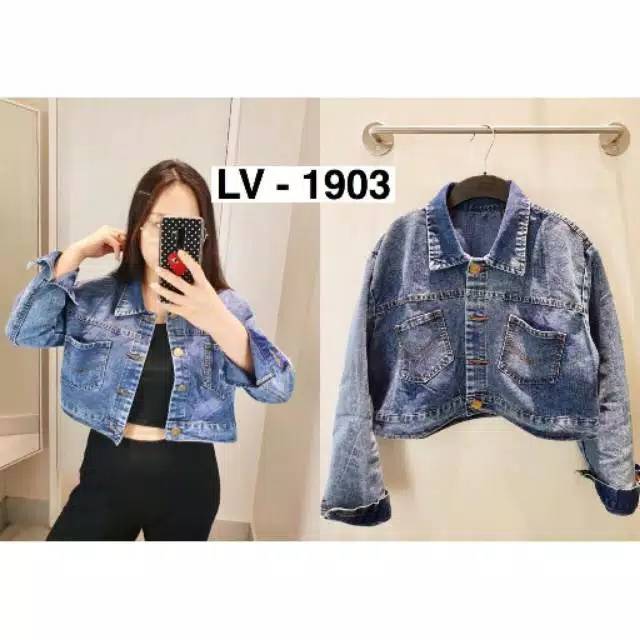 JNY.Co Jaket Jeans Crop ACID