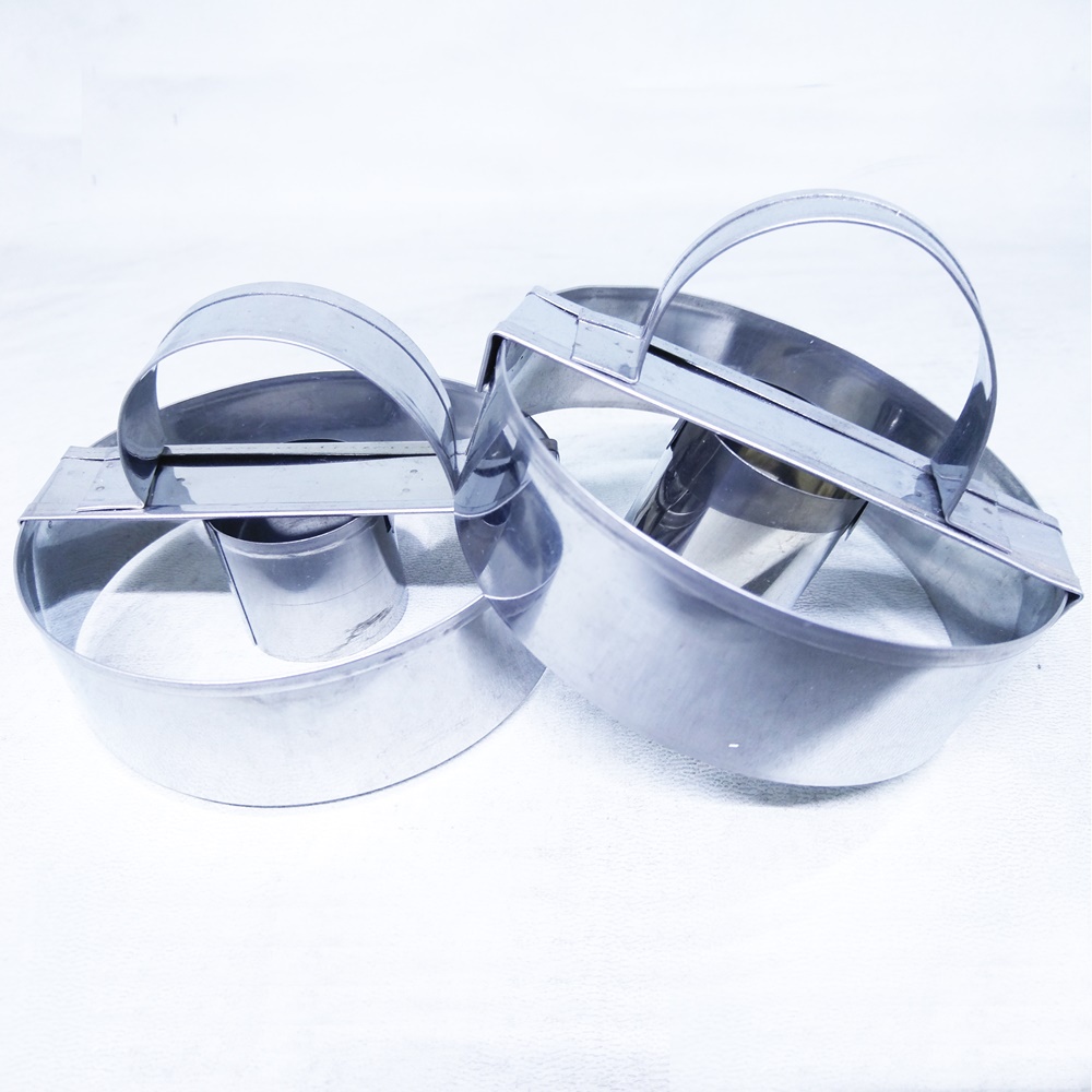 Cetakan Donut / Donat Manual Bahan Stainless Steel - isi 2 pcs