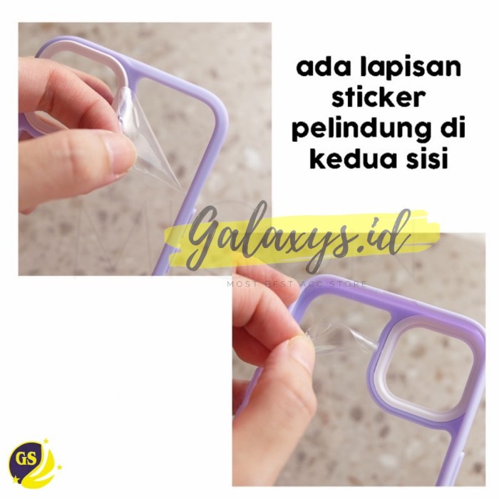Case SAMSUNG A13 4G A23 4G 5G A53 5G A33 5G A72 5G A52 / A52S 4G 5G  A73 5G A22 4G Hardcase Macaron Clear Acrylic Chrome