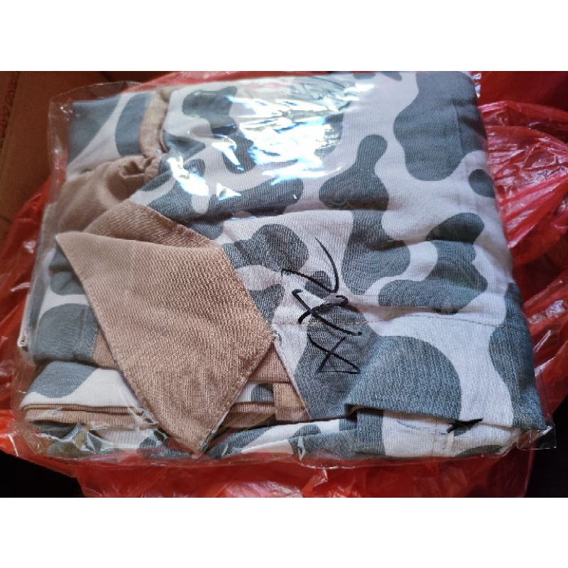 two tone kemeja-Sapi abu Panjang xxl