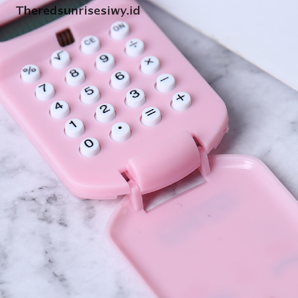 (Theredsunrisesiwy.Id) Gantungan Kunci Kalkulator Saku Kantor Portable