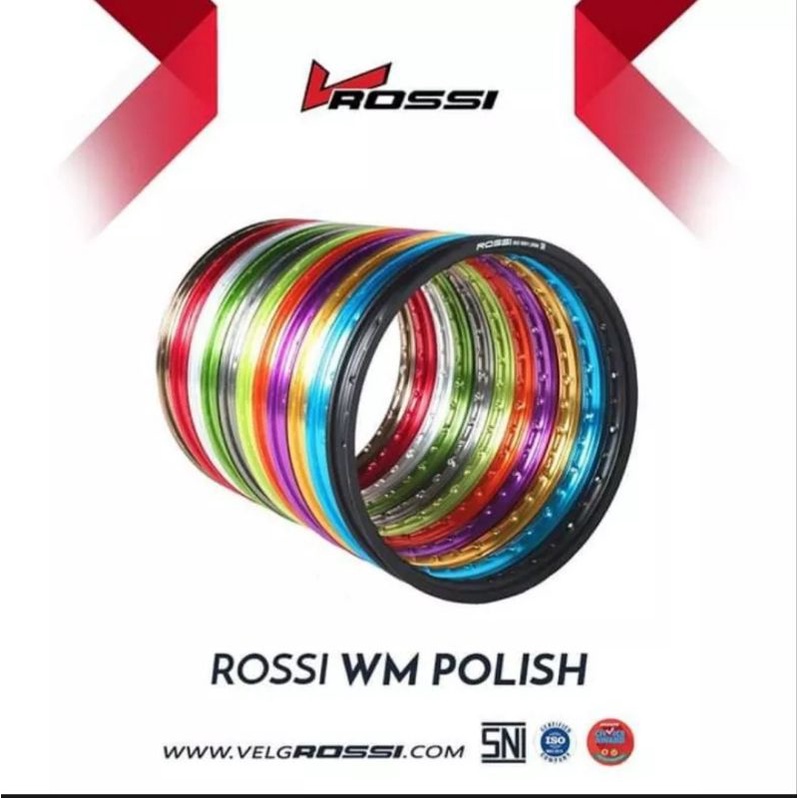 LINGKARAN PELEK RIM VELG ROSSI ORIGINAL WM SHAPE RING 17 (120,140,160,185,215,250) TERMURAH TERLARIS