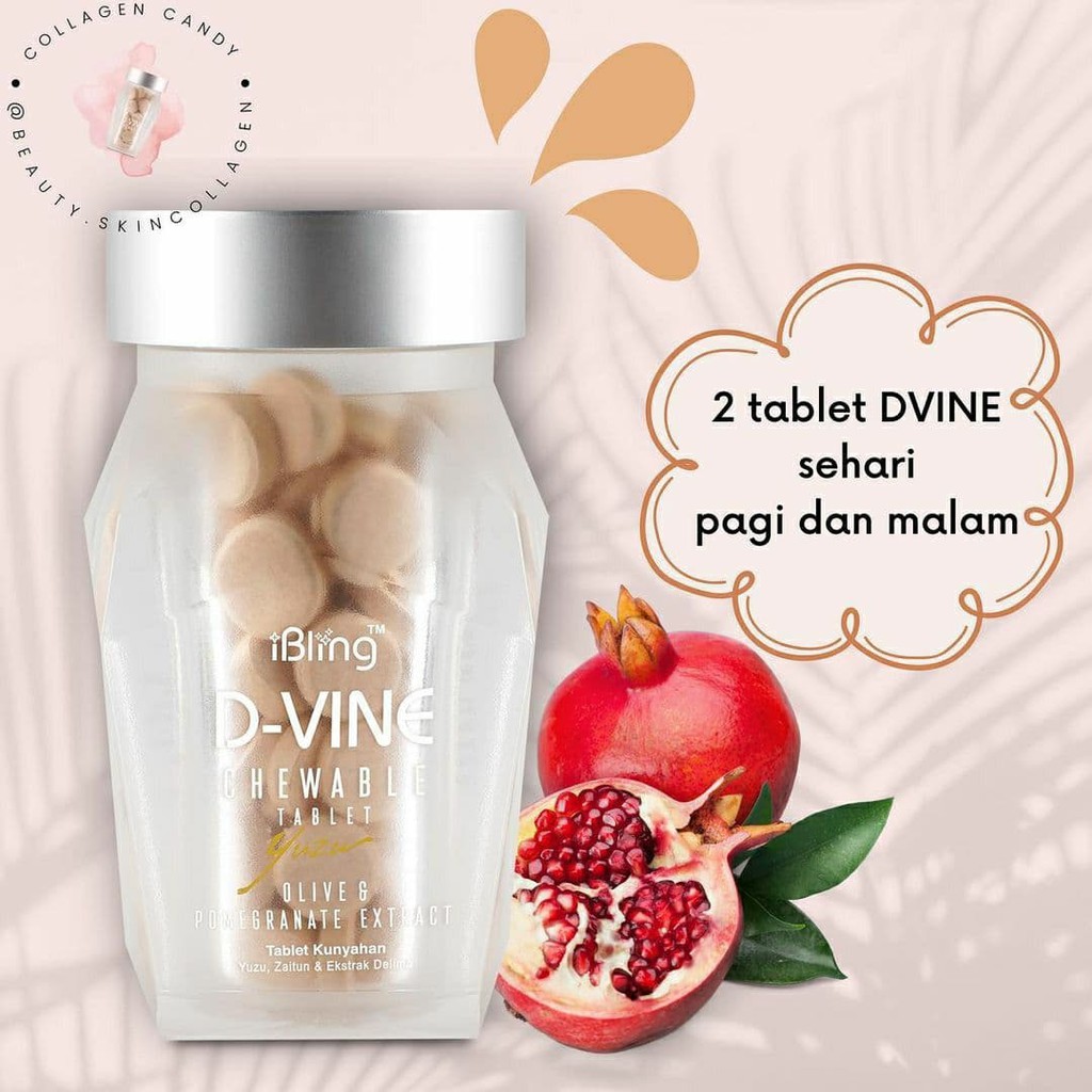 COD Terbukti DVine D-vine original ecer 10 butir Collagen Pemutih Kulit dijamin ori