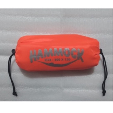 hammock singel ayunan gantung / beban max 150 kg include tali 2 pcs / hamok pohon / hemok / hamock ayunan /hemok / hemock / ayunan gantung-Oren