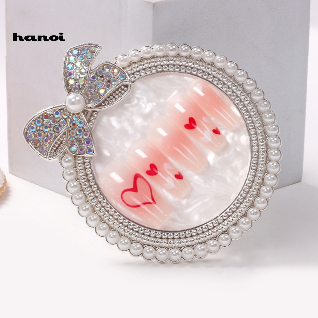 Han_palet / Nampan Display / Pencampur Kuteks / Nail Art / Manicure Bahan Mutiara Imitasi