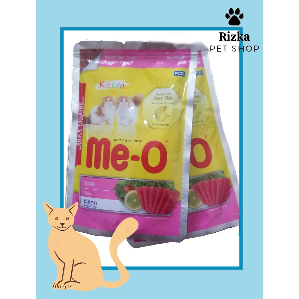 Meo pouch kitten 80gr/ Me-O Kitten sachet 80gr/ Me-O wet food 80gr