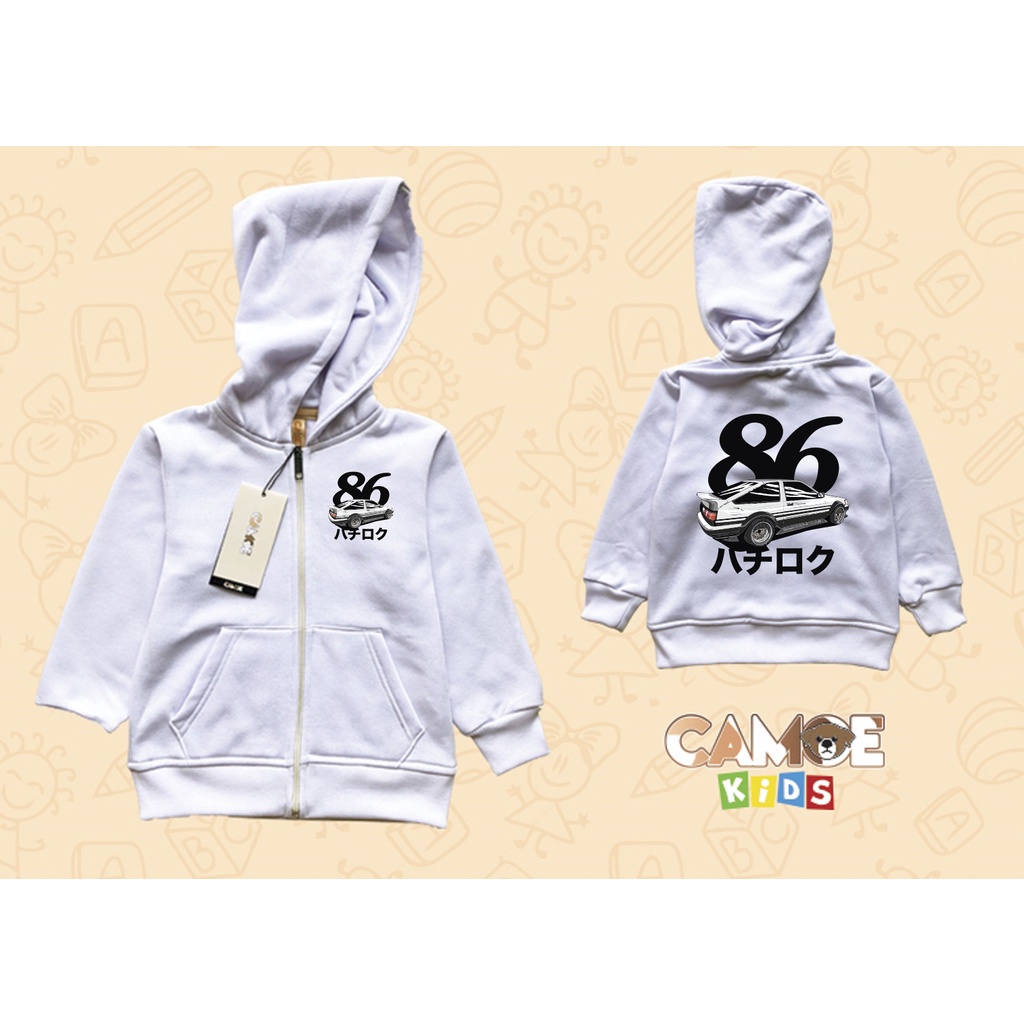 Jaket Hoodie Zip Anak KIDS Toyota AE86 Trueno Japan