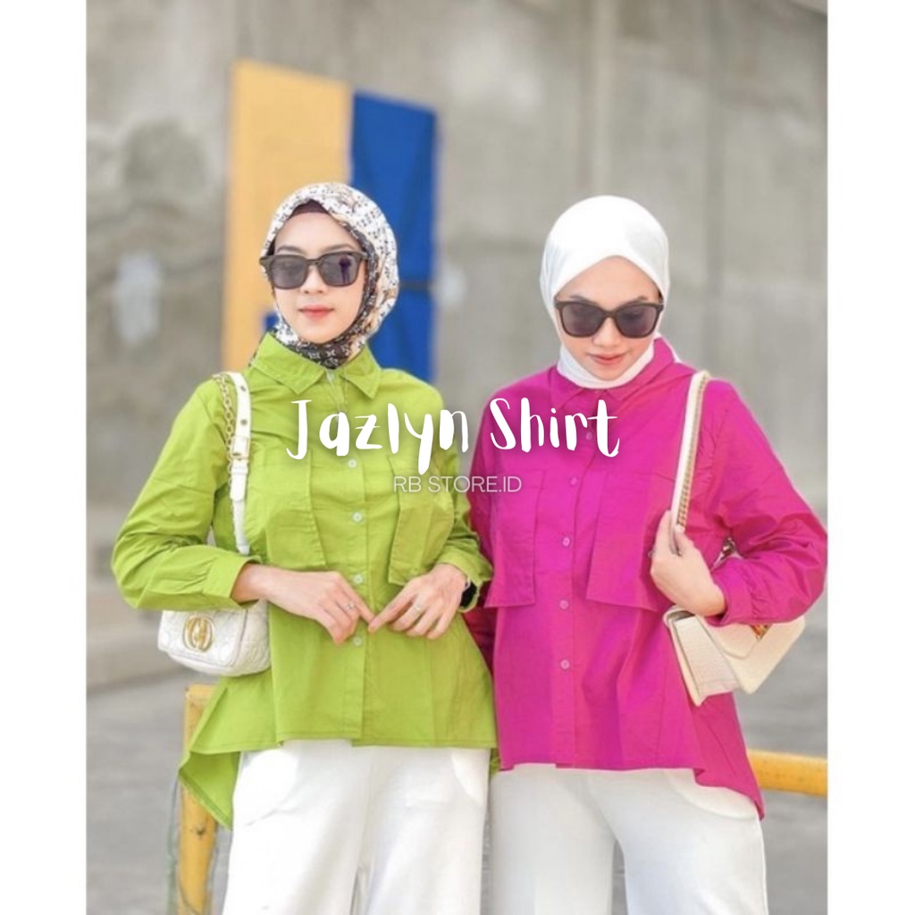 Kemeja Wanita Linen Jazlyn Shirt Linen 2 Pocket