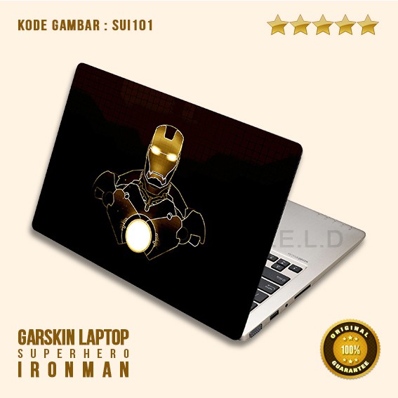 GarSkin / Sticker / Skin / Sticker / Cover / Stiker Laptop - ironman 1