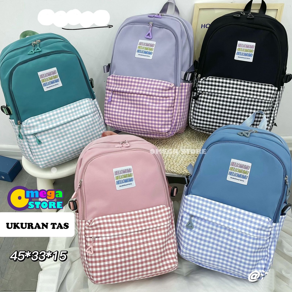 Tas Sekolah Anak Perempuan Tas Sekolah SD SMP SMA Tas Ransel Wanita Backpack Korea Fashion 217