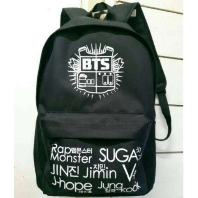 bts kpop tas ransel bangtan boys backpack tas distro sekolah